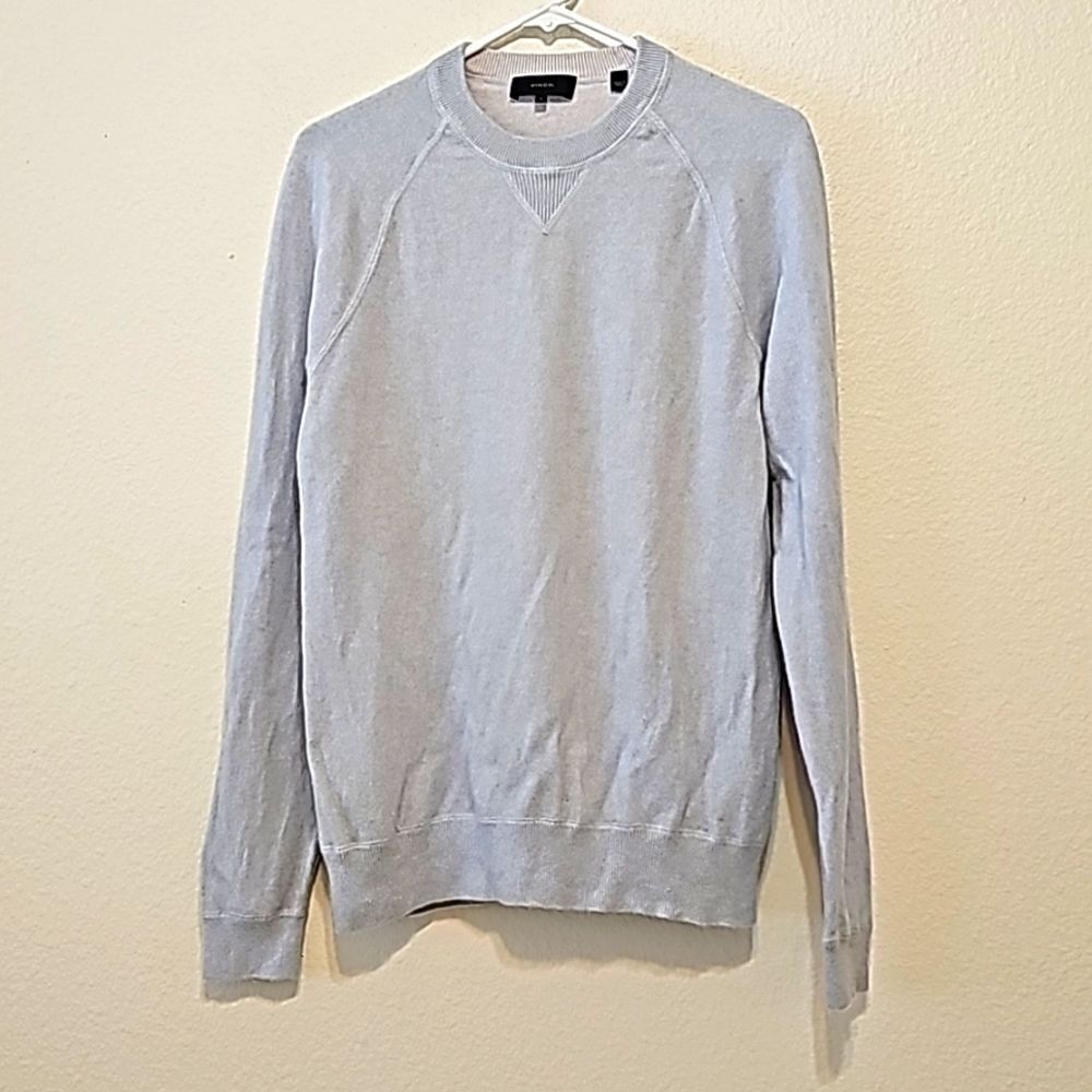 Vince‎ 100% Cashmere Light Blue Sweater size Large s